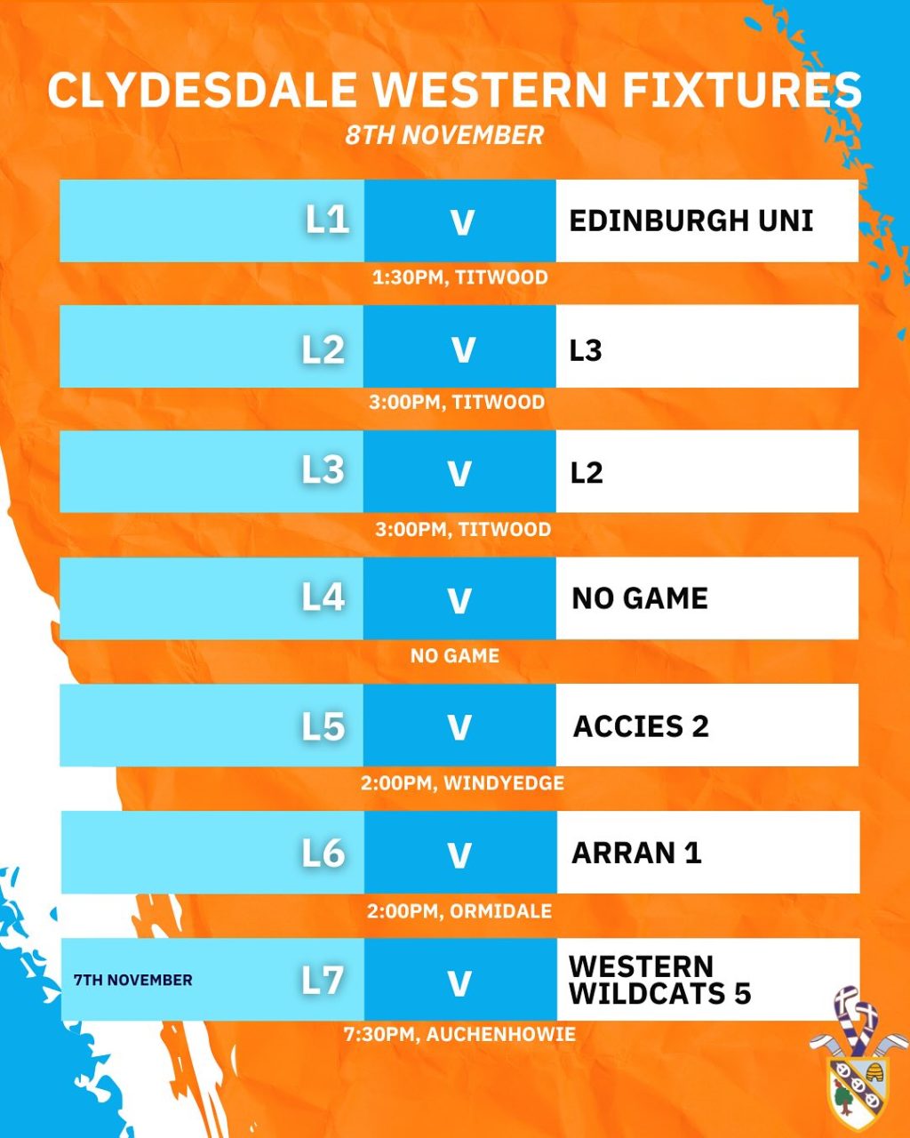 Instagram post from clydesdalehockeyclub. This post is in position 1.