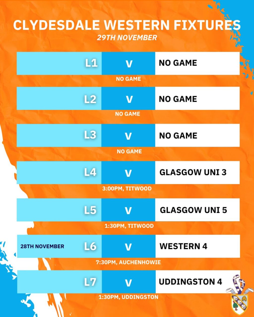 Instagram post from clydesdalehockeyclub. This post is in position 2.