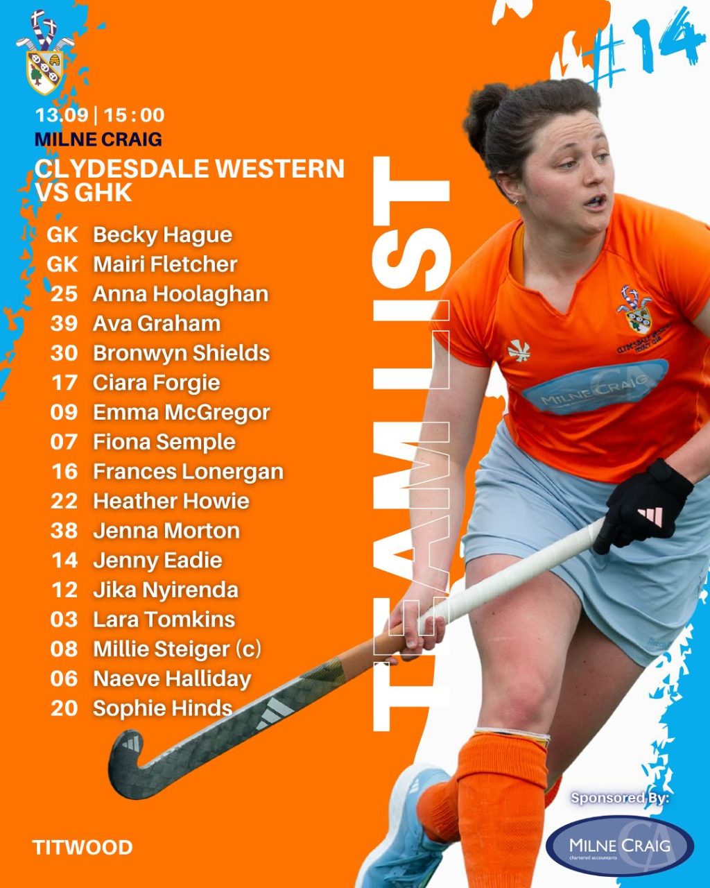 Instagram post from clydesdalehockeyclub. This post is in position 0.