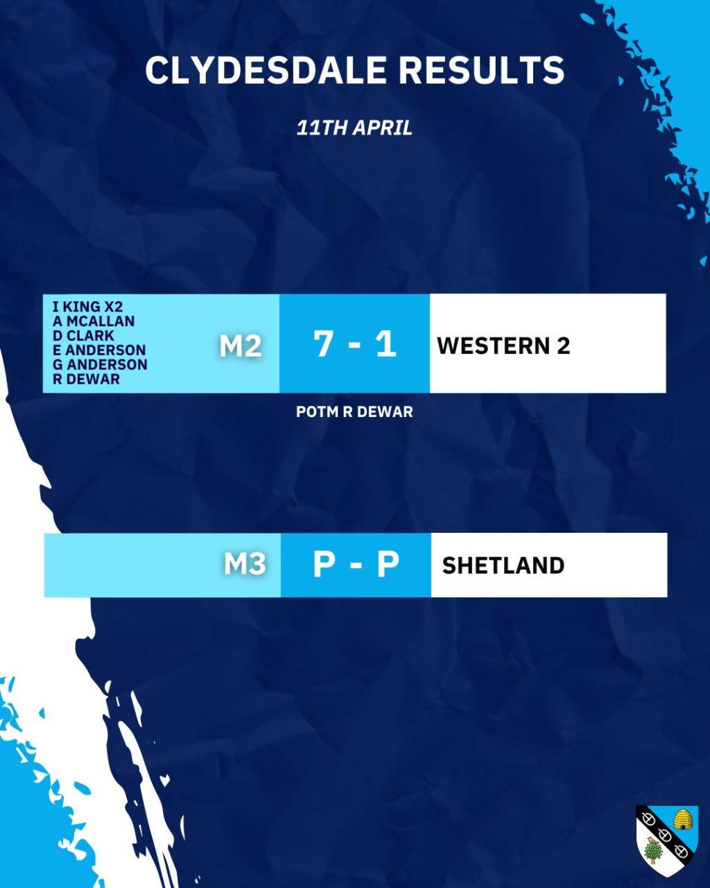 Instagram post from clydesdalehockeyclub. This post is in position 1.