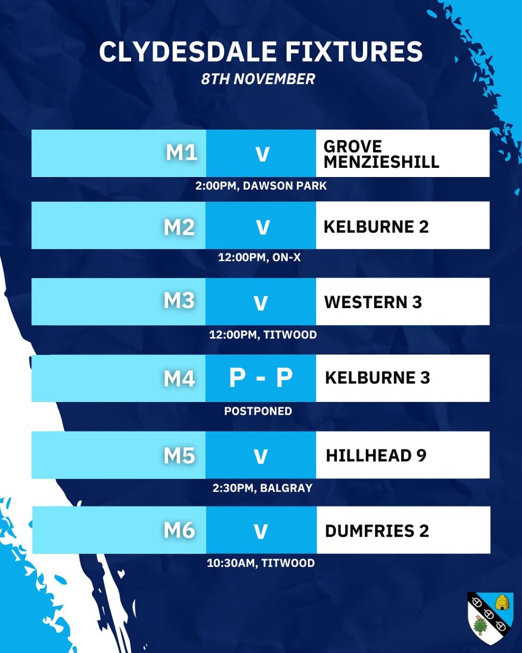 Instagram post from clydesdalehockeyclub. This post is in position 3.