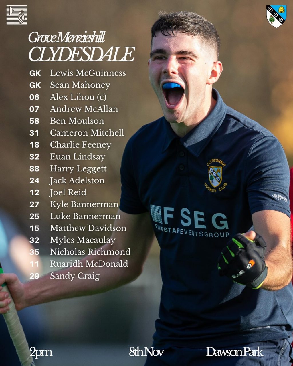 Instagram post from clydesdalehockeyclub. This post is in position 1.