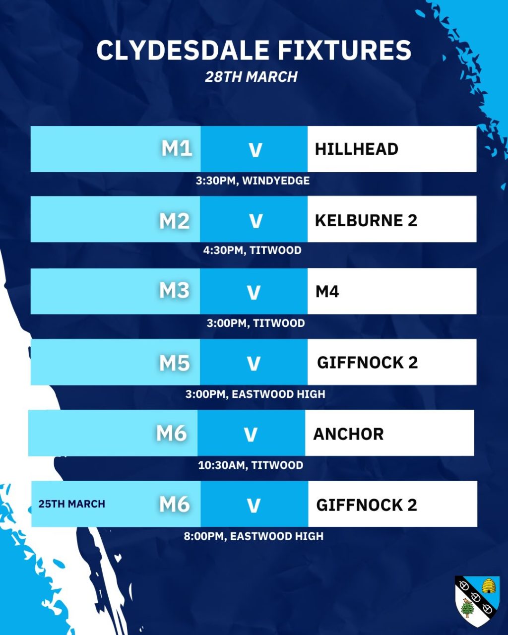 Instagram post from clydesdalehockeyclub. This post is in position 2.