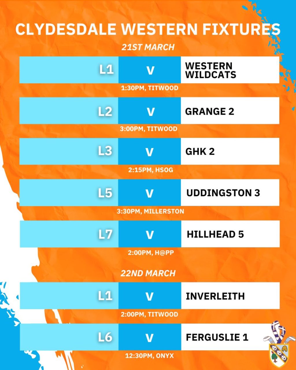 Instagram post from clydesdalehockeyclub. This post is in position 2.