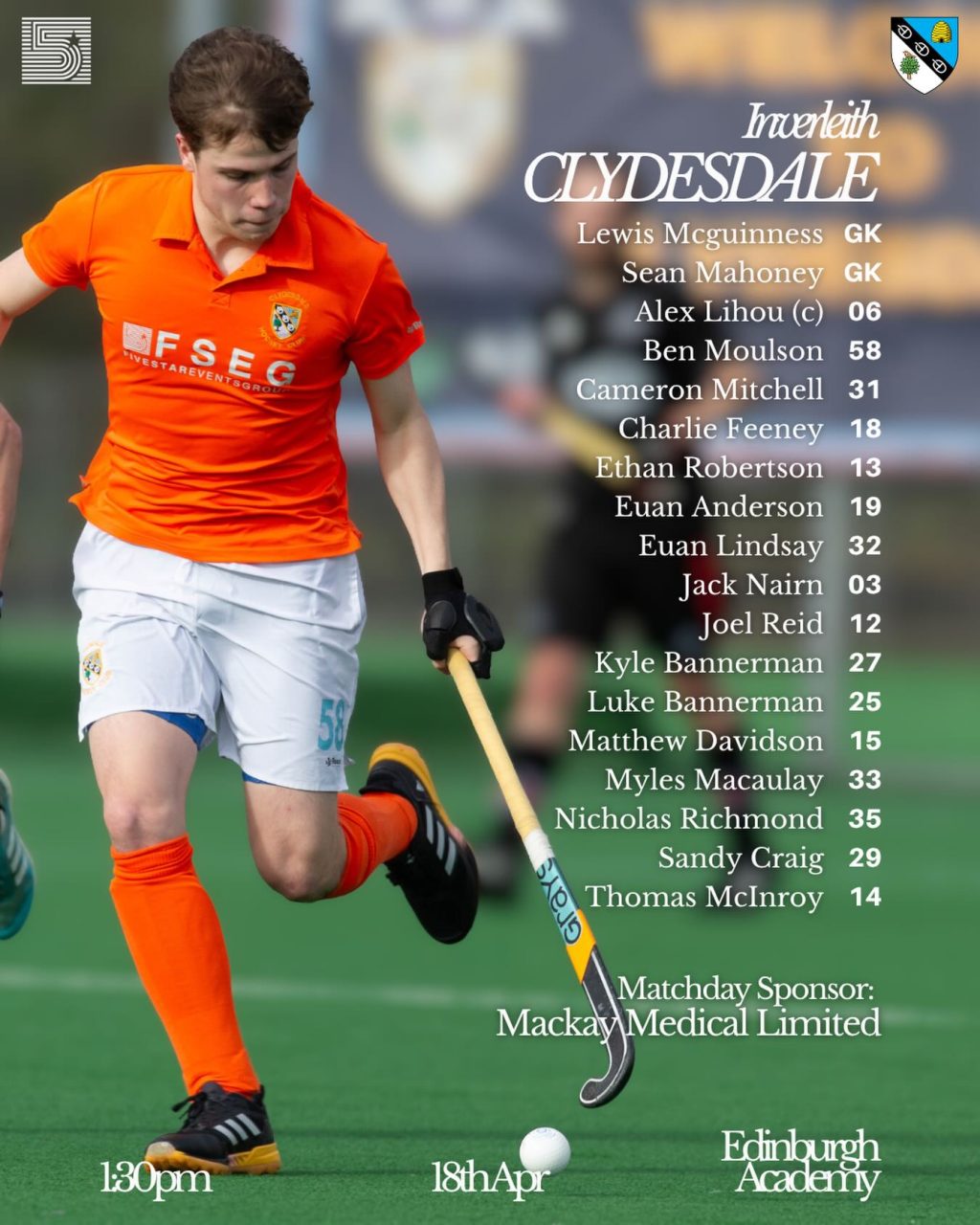 Instagram post from clydesdalehockeyclub. This post is in position 1.