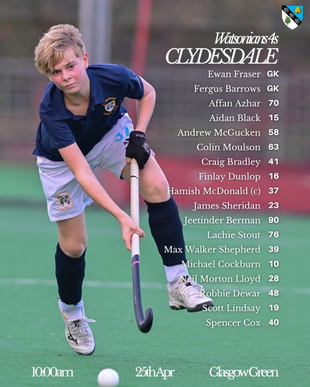 Instagram post from clydesdalehockeyclub. This post is in position 1.