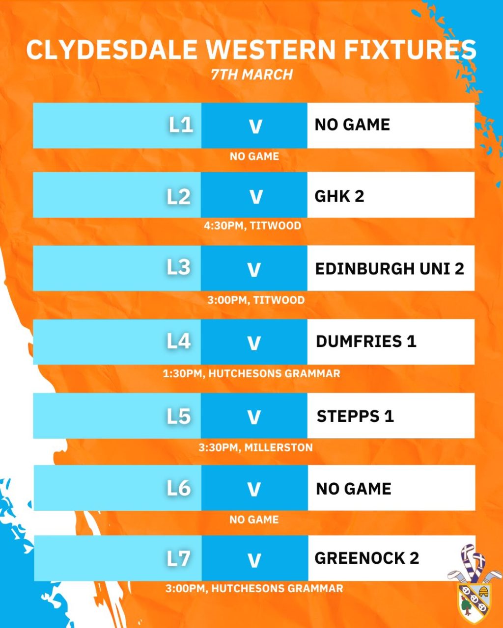 Instagram post from clydesdalehockeyclub. This post is in position 3.