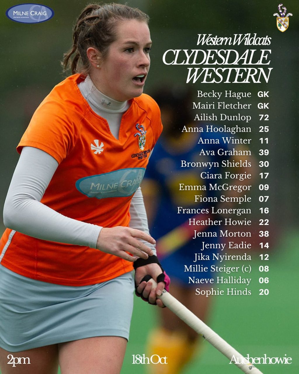Instagram post from clydesdalehockeyclub. This post is in position 1.