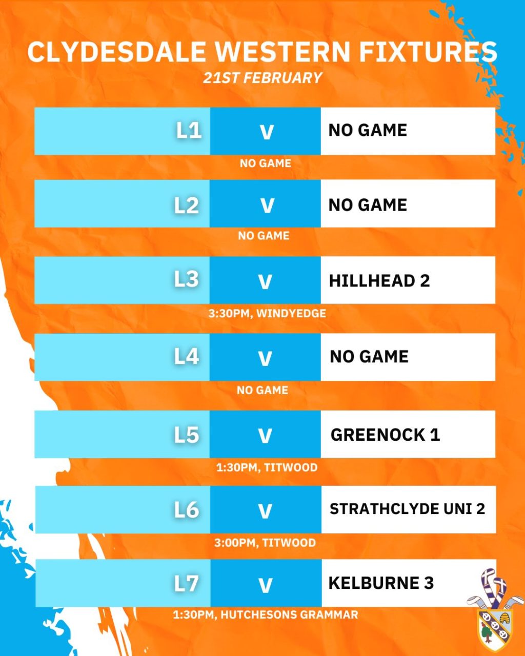 Instagram post from clydesdalehockeyclub. This post is in position 3.