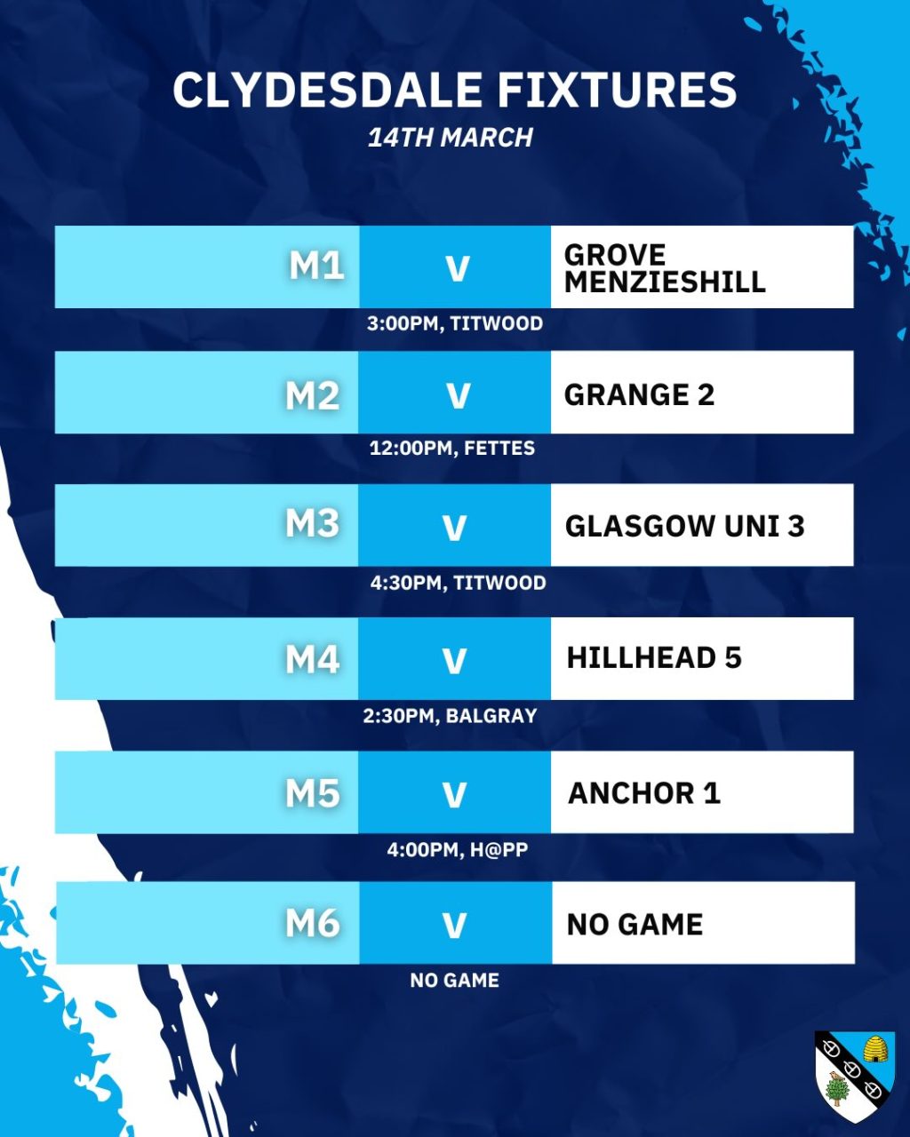 Instagram post from clydesdalehockeyclub. This post is in position 3.