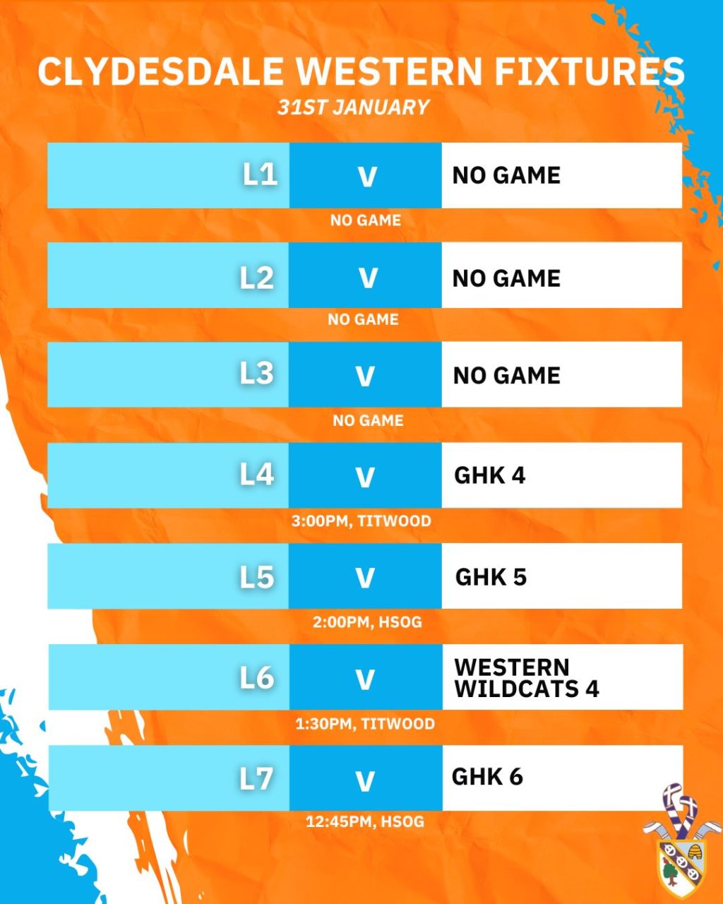 Instagram post from clydesdalehockeyclub. This post is in position 1.